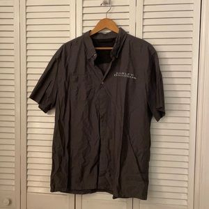 XL grey Harley Davidson Button Down